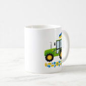 Whimsical Ukraine Traktor Kaffeetasse (VorderseiteRechts)
