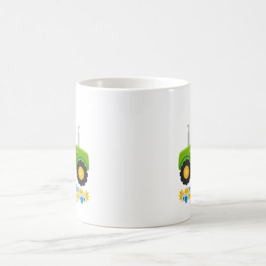 Whimsical Ukraine Traktor Kaffeetasse (Mittel)