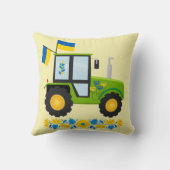 Whimsical Ukraine Traktor Kissen (Rückseite)