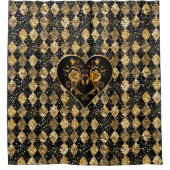 Whimsical und elegant Goth Duschvorhang (Vorderseite)