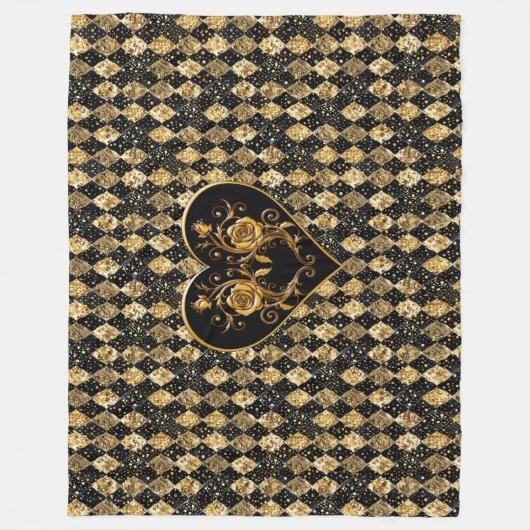 Whimsical und elegant Goth Fleecedecke (Vorderseite)