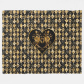 Whimsical und elegant Goth Fleecedecke (Vorderseite (Horizontal))