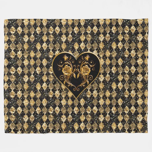 Whimsical und elegant Goth Fleecedecke (Vorderseite (Horizontal))