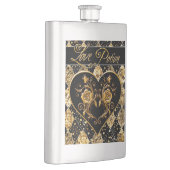 Whimsical und Elegant Goth Liebe Potion Flachmann (Rechts)