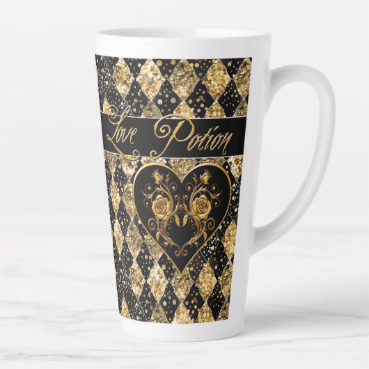 Whimsical und Elegant Goth Liebe Potion Milchtasse (Rechts)