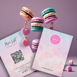 Whimsical und verträumt in Pastel Earring Display Visitenkarte