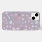 Whimsical Under Sea Beachy Pastel Seashells Case-Mate iPhone Hülle (Rückseite (Horizontal))