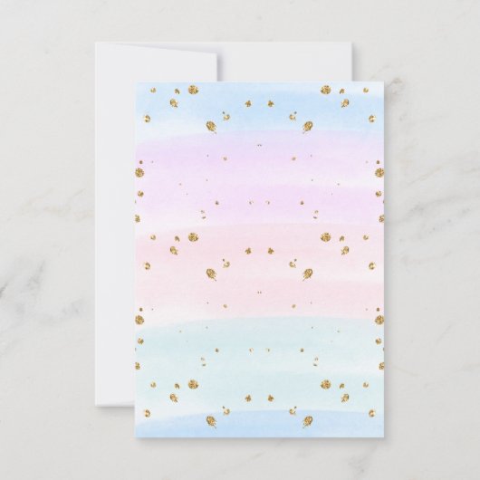 Whimsical Under Sea Birthday Party Script Dankeskarte (Rückseite)