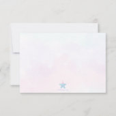 Whimsical Under the Sea Mermaid Dankeskarte (Rückseite)