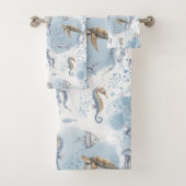 Whimsical Underwater World – Sea Creatures Pattern Badhandtuch Set (Insitu)