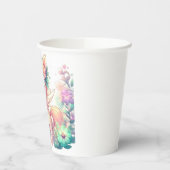 Whimsical Unicorn Baby Dusche Pappbecher (Links)