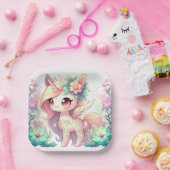 Whimsical Unicorn Baby Dusche Pappteller (Party)