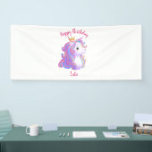 Whimsical Unicorn Geburtstag Banner (Messe)