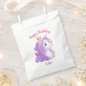 Whimsical Unicorn Geburtstag Geschenktütchen (Ausgeschnitten)