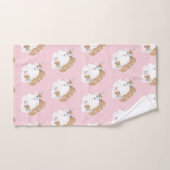 Whimsical Unicorn rosa Muster Badhandtuch Set (Handtuch)