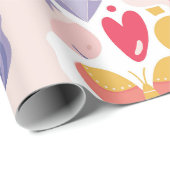 Whimsical Unicorn Wonderland Geschenkpapier (Rolleneckpunkt)