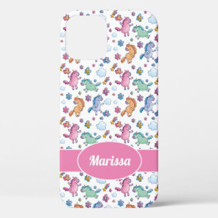 Whimsical Unicorns und Helle Hübsche Blume Case-Mate iPhone Hülle