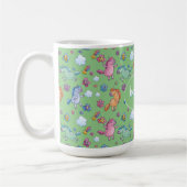 Whimsical Unicorns und Helle Hübsche Blume Kaffeetasse (Links)
