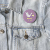 Whimsical Unisex Stork Baby Dusche Button (Beispiel)
