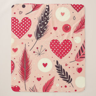 Whimsical Valentine Liebe Garden Sherpadecke