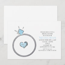 Whimsical Verlobung Ring Bridal Dusche Einladung