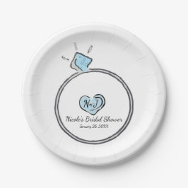 Whimsical Verlobung Wedding Ring Brautparty Pappteller