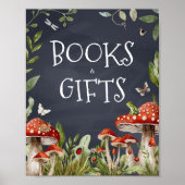 Whimsical verzauberte Pilzbücher und Geschenke Poster (Vorne)