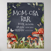 Whimsical verzauberte Wald Pilz Mama Osa Bar Poster (Vorne)