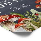 Whimsical Verzauberter Wald Pilzzerreißer-Windeln Poster (Ecke)