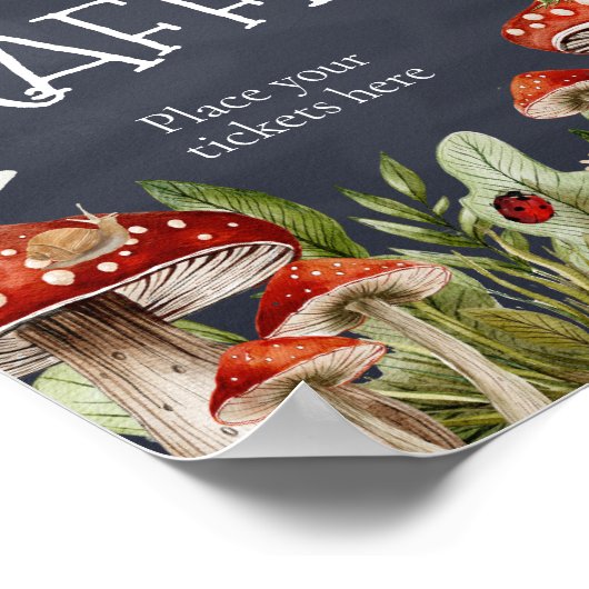 Whimsical Verzauberter Wald Pilzzerreißer-Windeln Poster (Ecke)