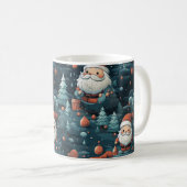 Whimsical verzauberter Wald Weihnachten Tasse (VorderseiteRechts)