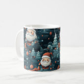 Whimsical verzauberter Wald Weihnachten Tasse (Vorderseite Links)