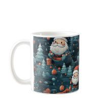 Whimsical verzauberter Wald Weihnachten Tasse