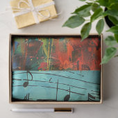 Whimsical Vibranred Girl Dancing Decoupage Seidenpapier (Geschenk)