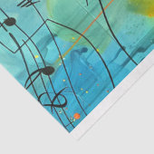 Whimsical Vibranred Girl Dancing Decoupage Seidenpapier (Ausschnitt)