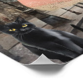 Whimsical Viktorianisch Gothic Girl & Florals Lond Poster (Ecke)