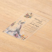 Whimsical Viktorianisch Wedding Dress Brautparty Acryleinladungen (Ablage )