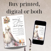 Whimsical Viktorianisch Wedding Dress Brautparty Einladung