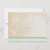 Whimsical Vintag Bird Cage Wedding Card Dankeskarte (Rückseite)