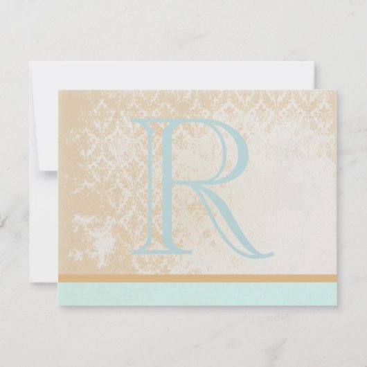 Whimsical Vintag Bird Cage Wedding RSVP (Rückseite)