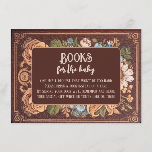 Whimsical Vintag Book for Baby Showroom Begleitkarte (Vorderseite)