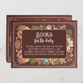 Whimsical Vintag Book for Baby Showroom Begleitkarte (Vorne/Hinten)