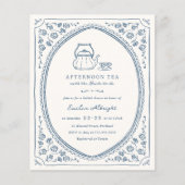 Whimsical Vintag Budget Tee Party Brautparty (Vorderseite)