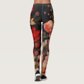 Whimsical Vintag Bunny Spring blüht Leggings (Rückseite)