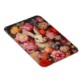 Whimsical Vintag Bunny Spring blüht Magnet (Rechte Seite)