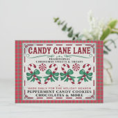 Whimsical Vintag Candy Cane (Stehend Vorderseite)