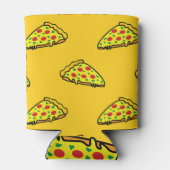 Whimsical Vintag Pizza Pattern Dosenkühler (Rückseite)