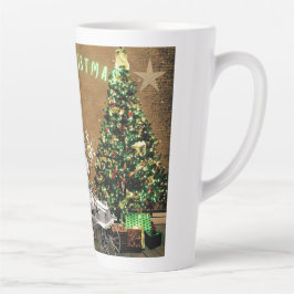 Whimsical Vintage Christmas Wünsche Milchtasse