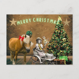 Whimsical Vintage Christmas wünscht Postcard Feiertagspostkarte