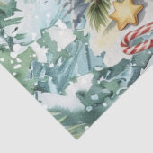 Whimsical Vintage Decoupage Christmas Snowman Seidenpapier (Detail)